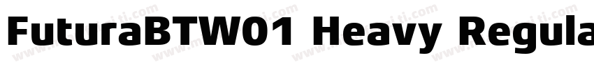 FuturaBTW01 Heavy Regular字体转换